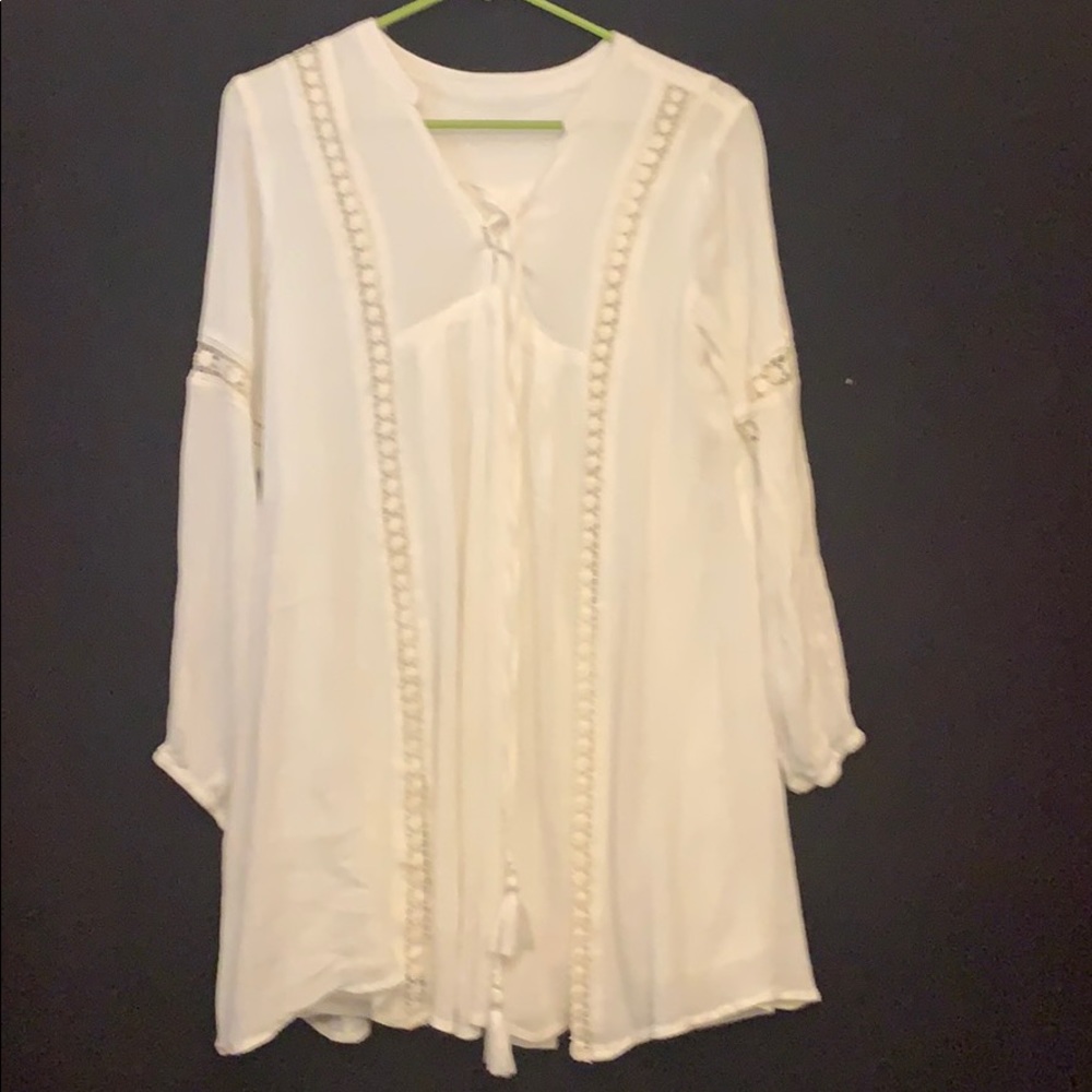 White mini dress